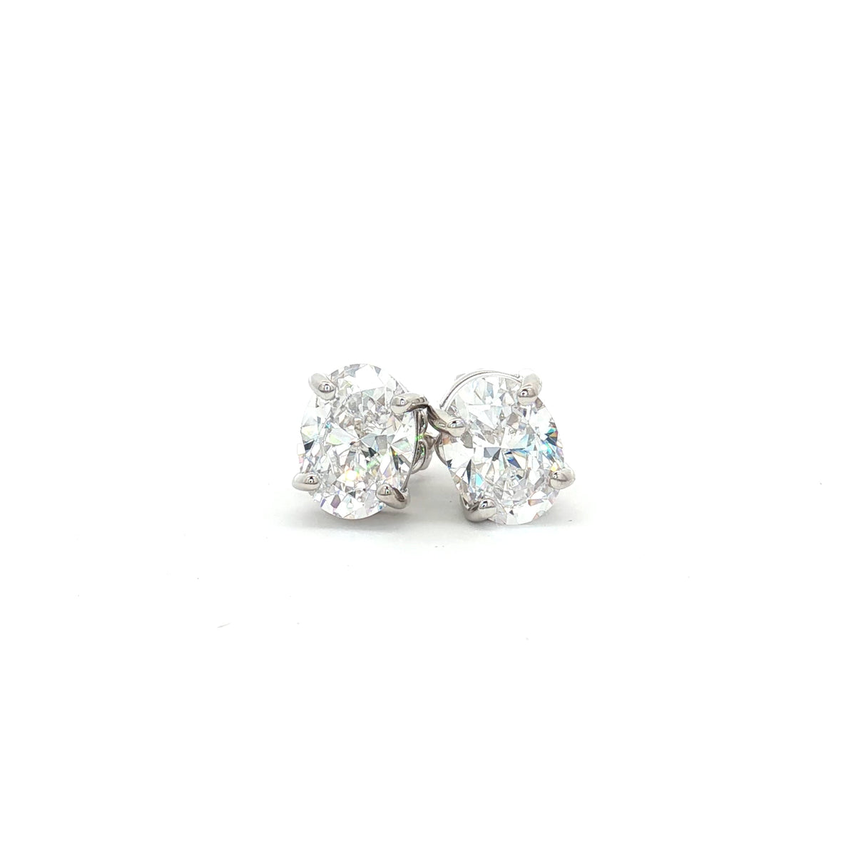 Oval Cut Stud Earrings