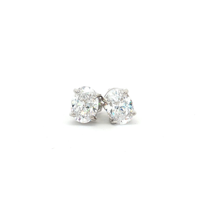 Oval Cut Stud Earrings