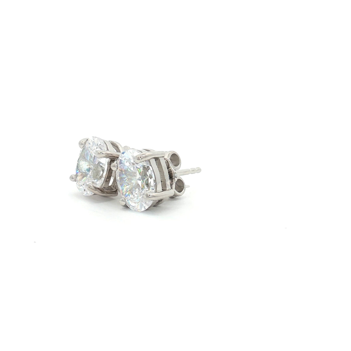 Oval Cut Stud Earrings