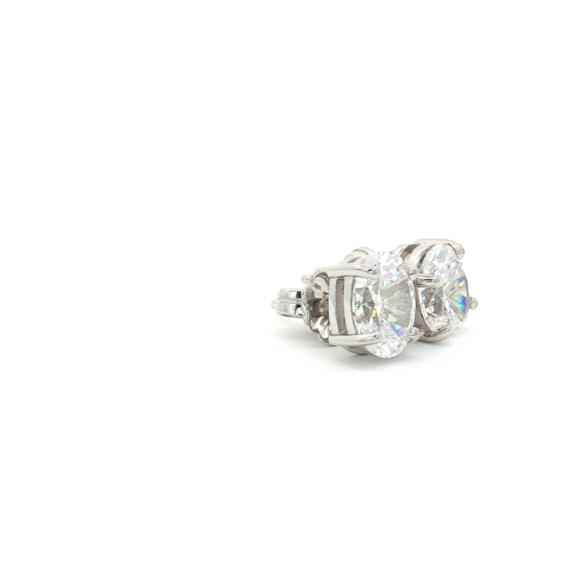 Oval Cut Stud Earrings