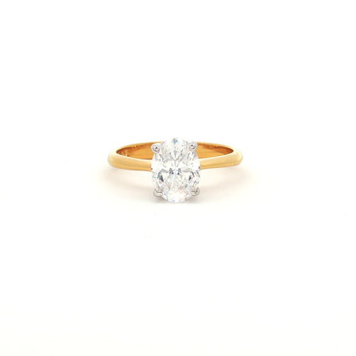 Petite Oval Cut Solitaire Ring