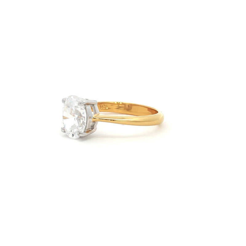 Petite Oval Cut Solitaire Ring