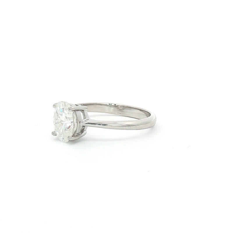Petite Oval Cut Solitaire Ring