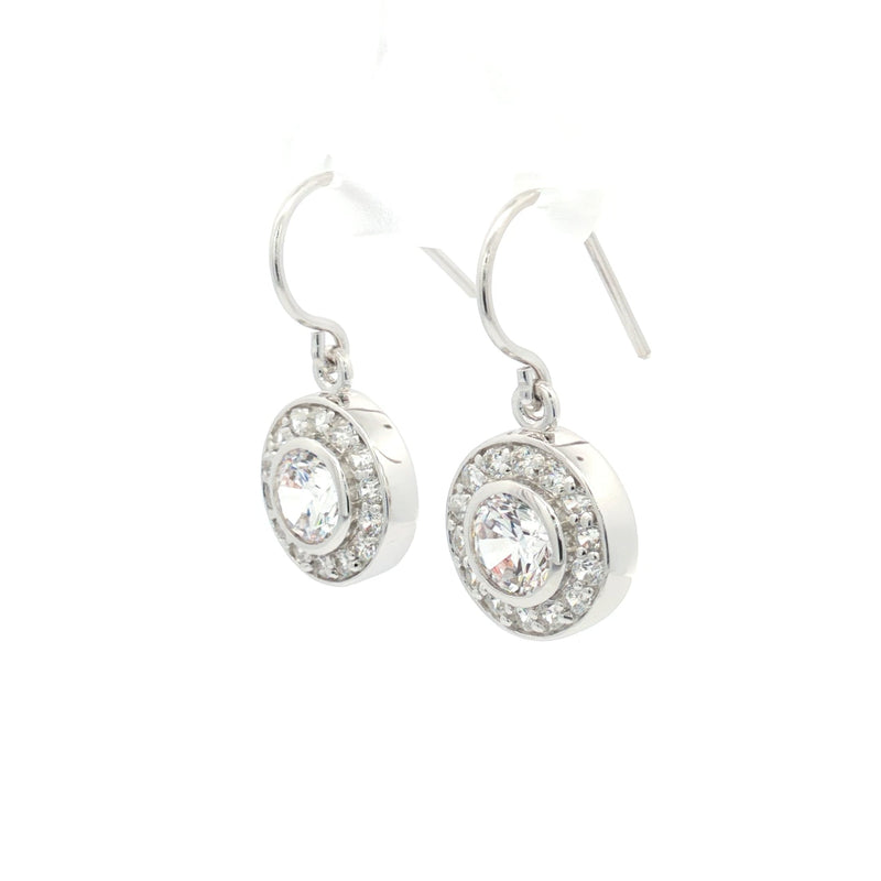 Halo Antique Drop Earrings