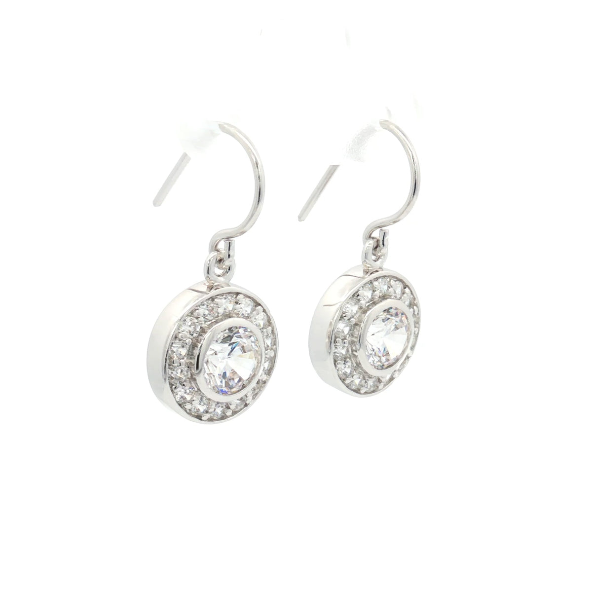 Halo Antique Drop Earrings