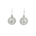 Halo Antique Drop Earrings