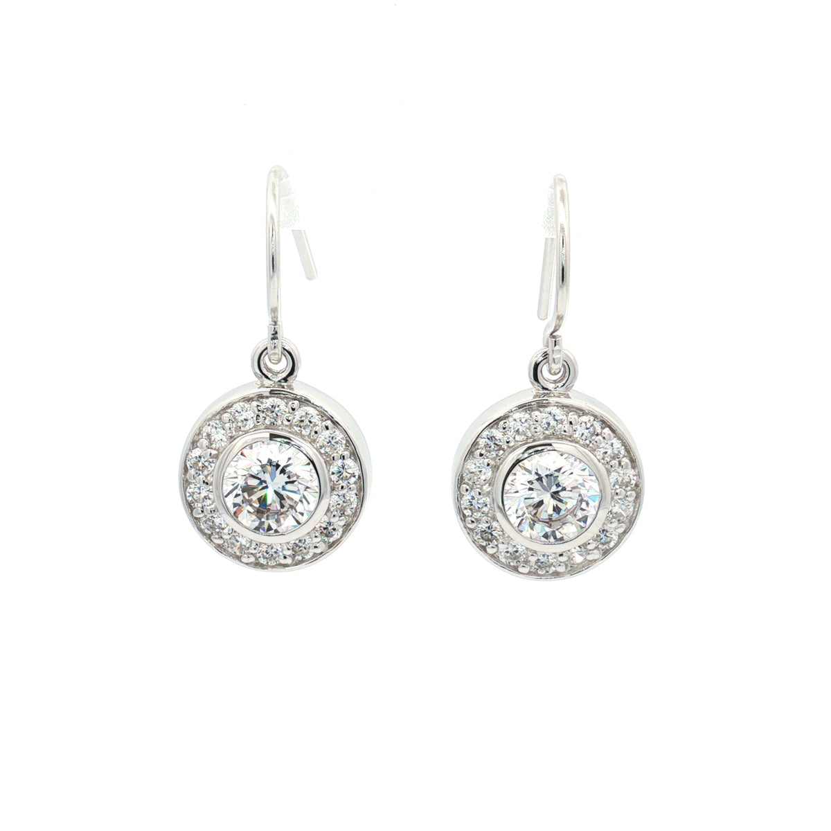 Halo Antique Drop Earrings