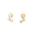 Bubble Bezel Drop Earrings