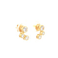 Bubble Bezel Drop Earrings