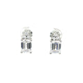 Baguette Cluster Drop Earrings