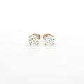 Lisa's Everyday classic stud Earrings in Lab Grown Diamonds in yellow gold