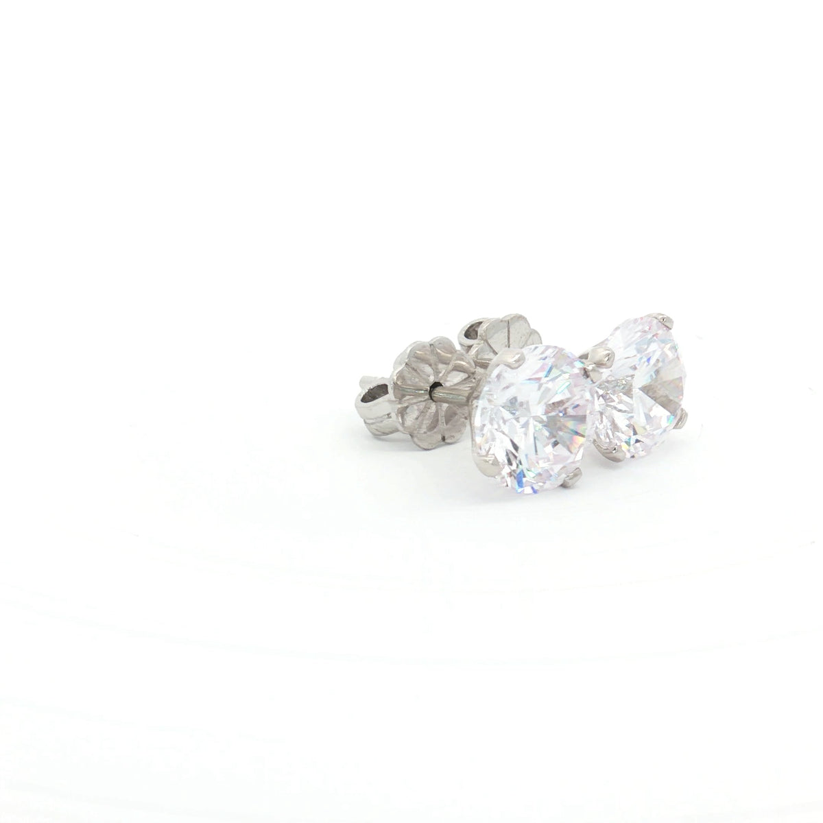 Luxe 4 Prong Brilliant Cut Stud Earrings