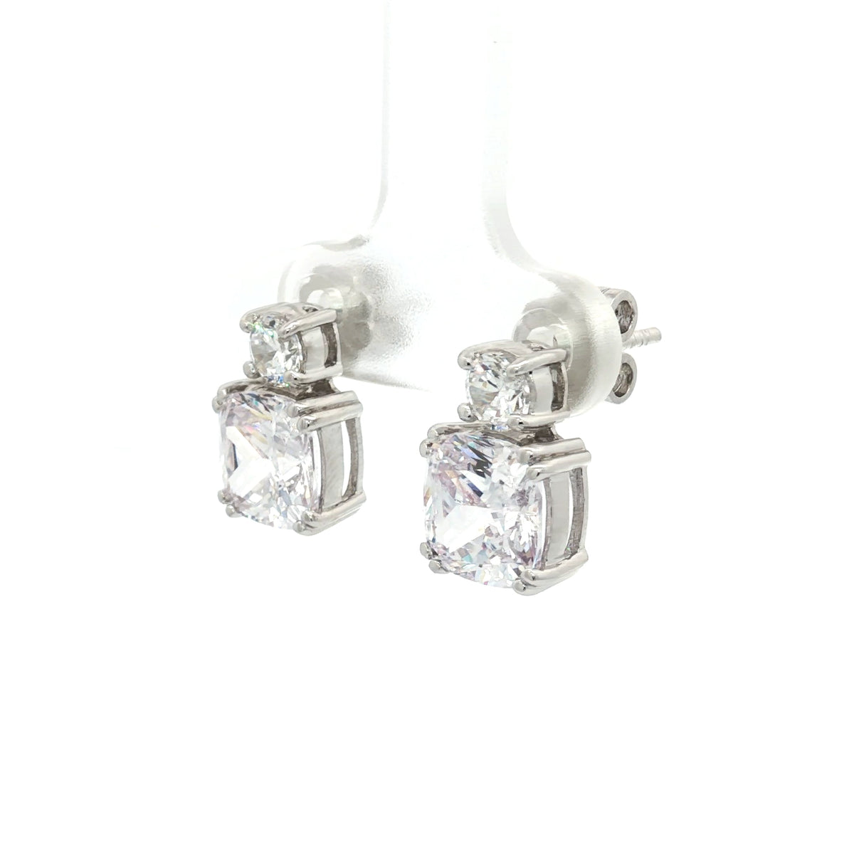 Meghan Markle Cushion Cut Stud Earrings