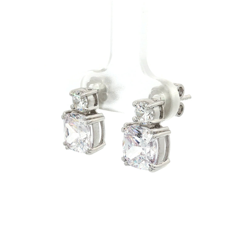 Meghan Markle Cushion Cut Stud Earrings