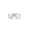 Luxe Brilliant Cut Stud Earrings with Four Prongs