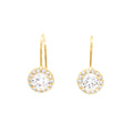 Petite Halo Hook Drop Earrings