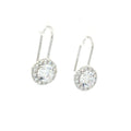 petite Halo Hoop Drop Earrings