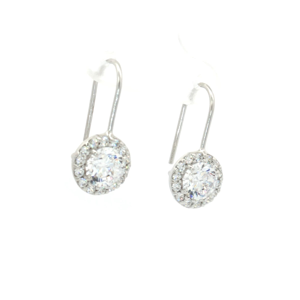 petite Halo Hoop Drop Earrings