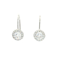 Petite Halo Hook Drop Earrings