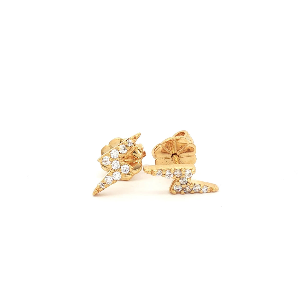 Lightening Bolt Stud Earrings