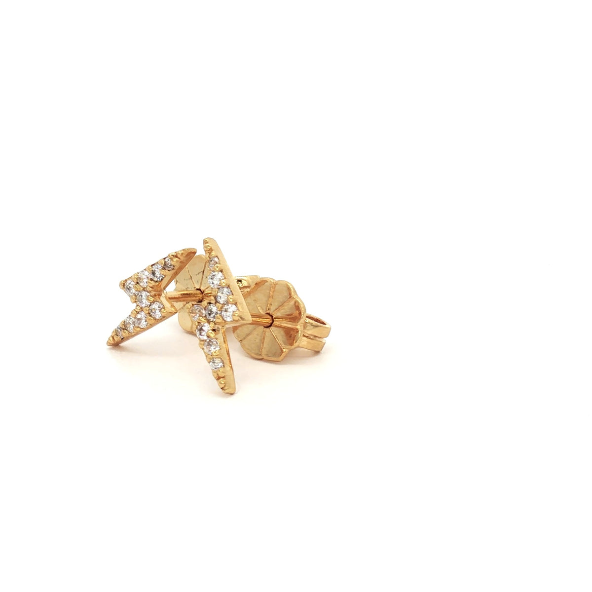 Lightening Bolt Stud Earrings