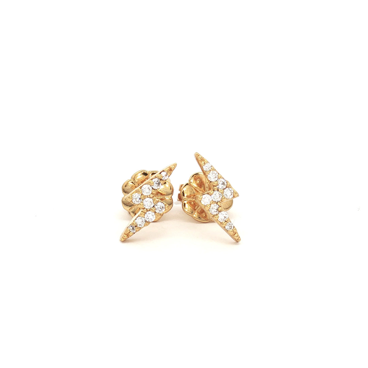 Lightening Bolt Stud Earrings