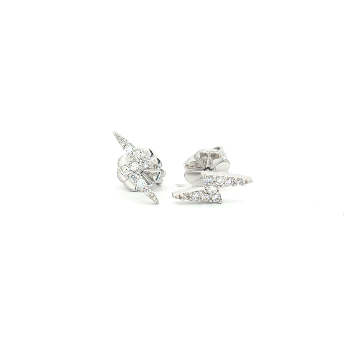Lightening Bolt Stud Earrings