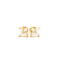 Marquise Flower Stud Earrings