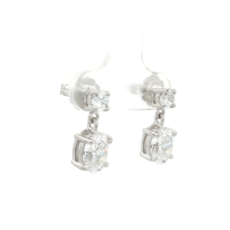 Classic Oval Drop Earrings