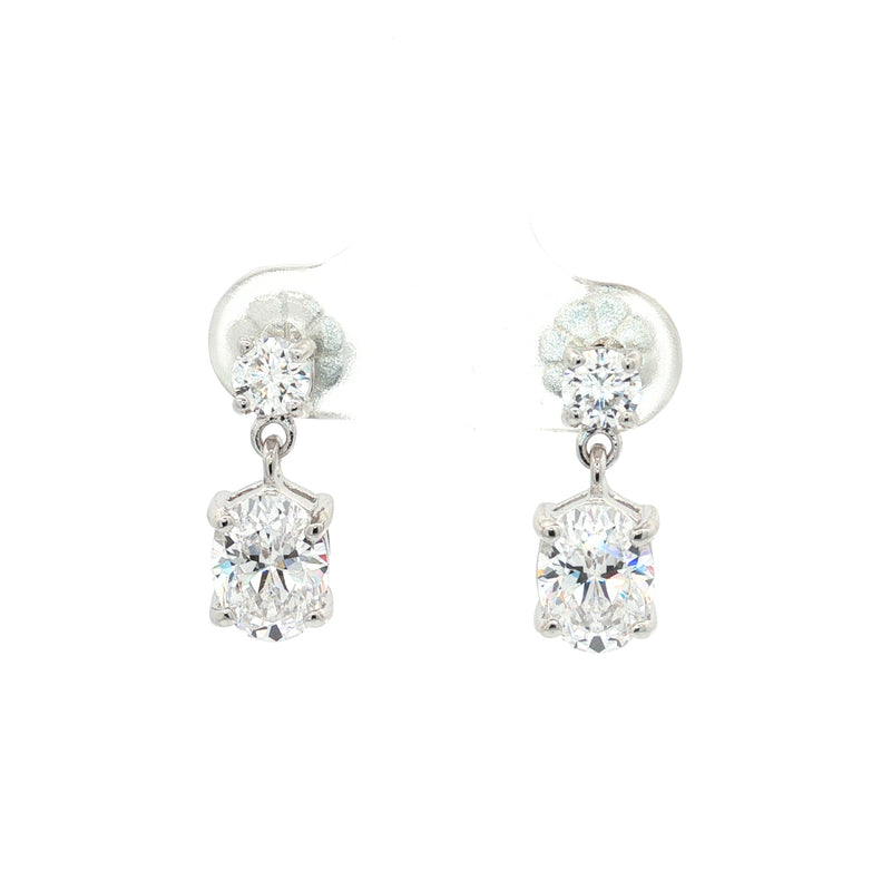 Classic Oval Drop Earrings