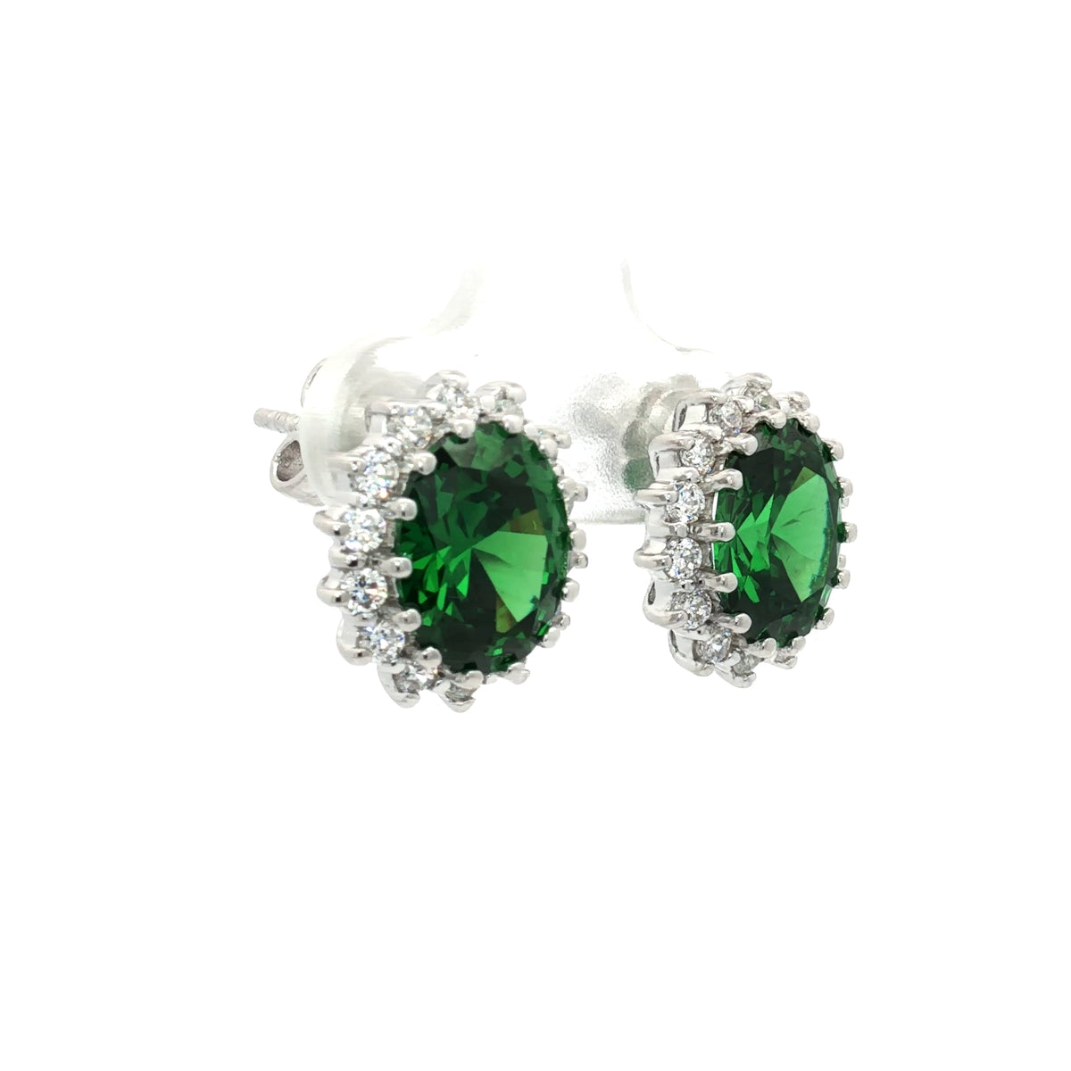 Dutchess Earrings with Emerald Stone