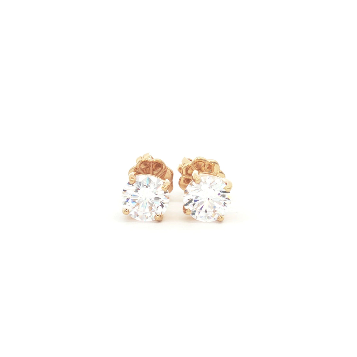 Lisa's Choice Solitaire Stud Earrings