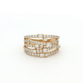 New Multi Cross Over Cascade Ring in Yellow