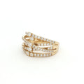 New Multi Cross Over Cascade Ring in Yellow