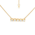 Five Stone Bar Necklace