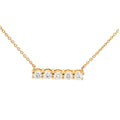 Five Stone Bar Necklace