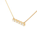 Five Stone Bar Necklace