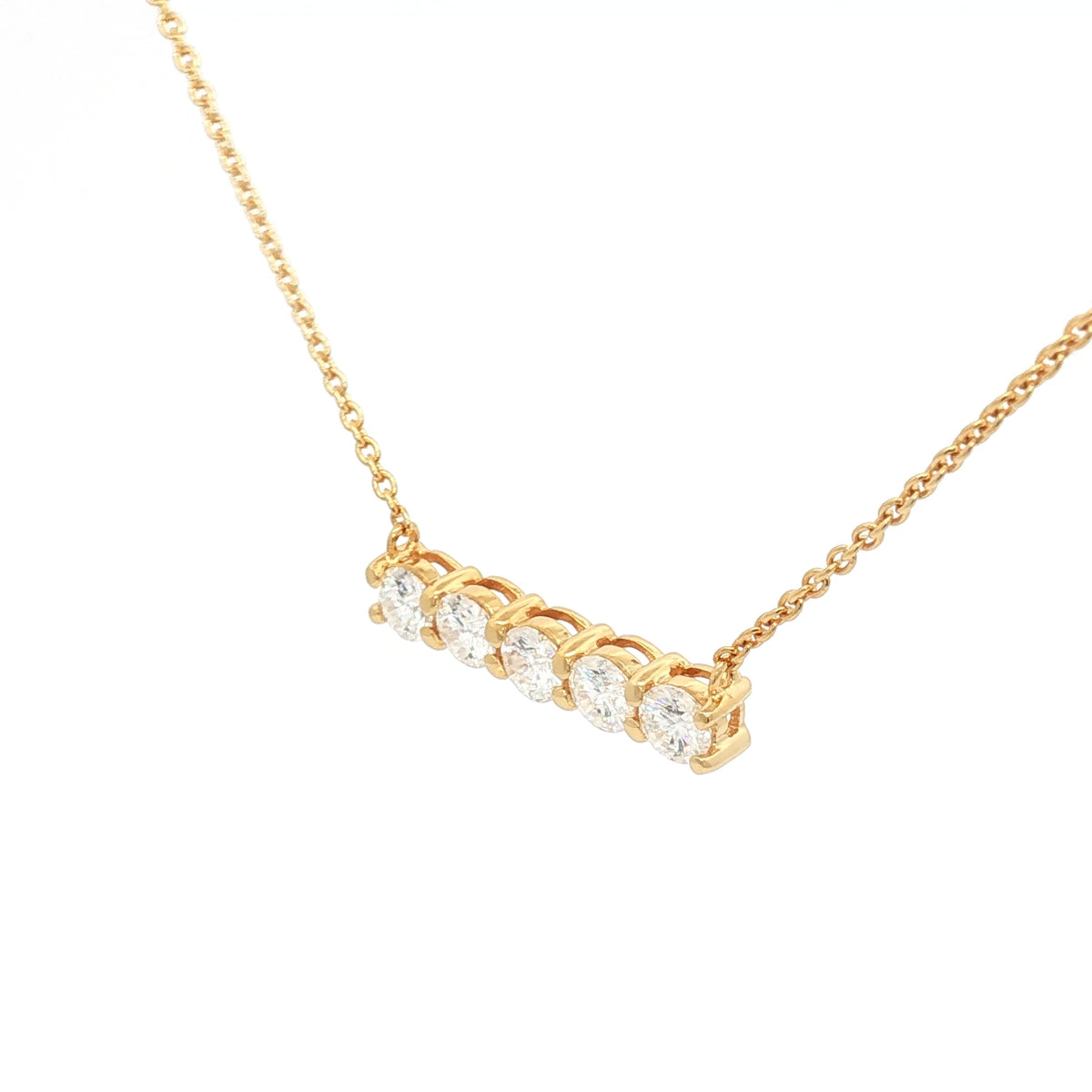 Five Stone Bar Necklace