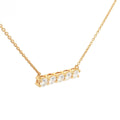Five Stone Bar Necklace