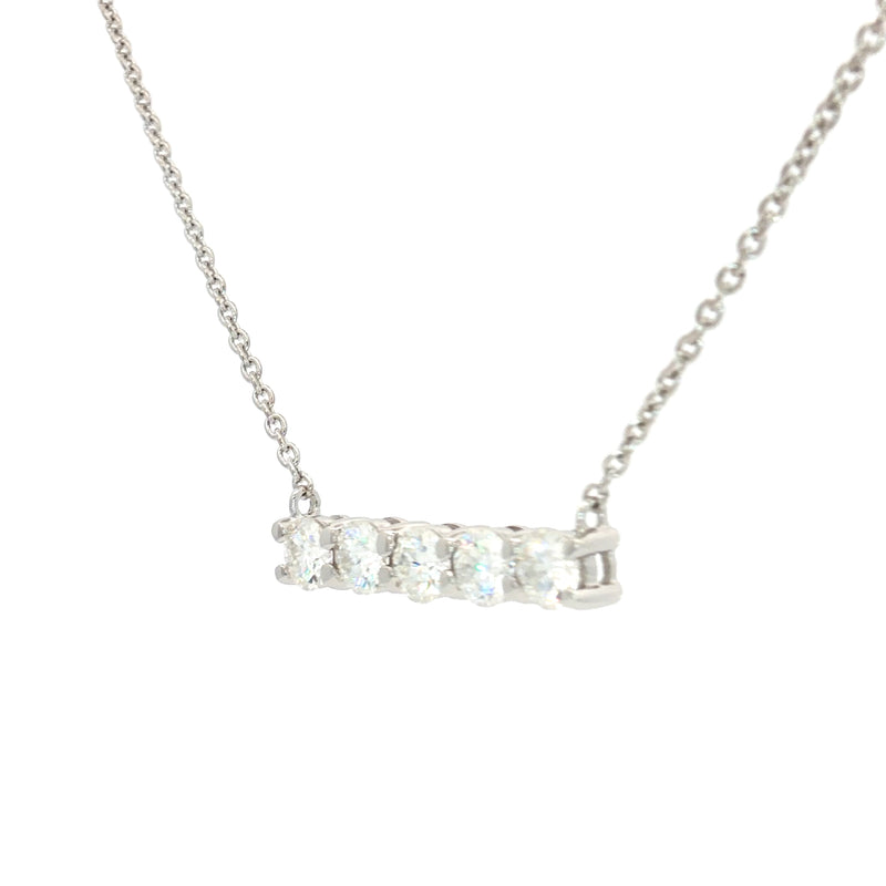 Five Stone Bar Necklace