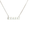 Five Stone Bar Necklace
