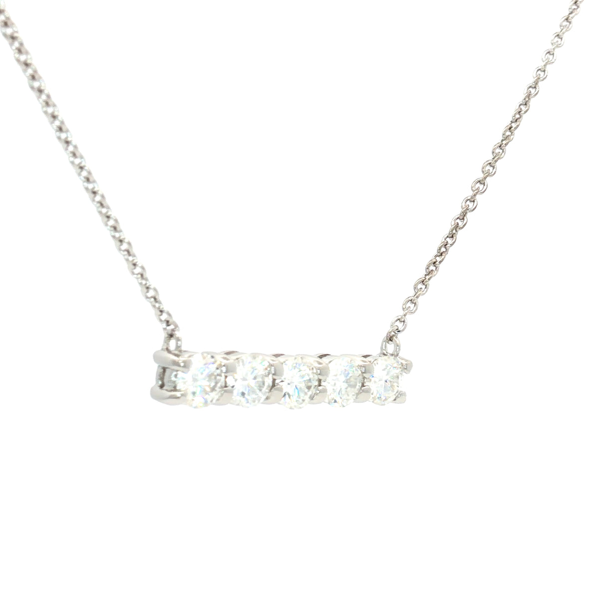 Five Stone Bar Necklace