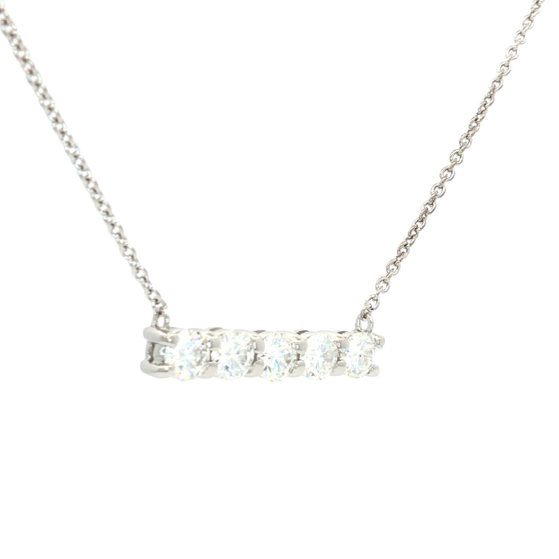 Five Stone Bar Necklace