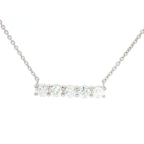 Five Stone Bar Necklace
