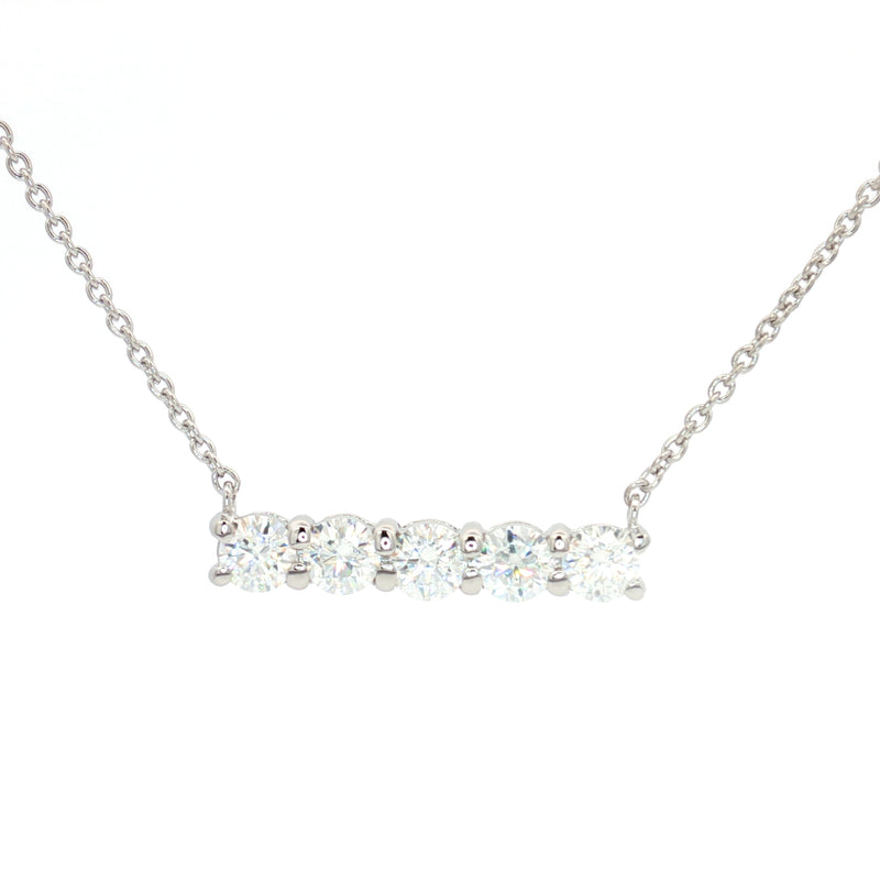 Five Stone Bar Necklace