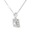 The Princess Cut Halo Pendant