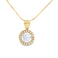 The Round Halo Pendant