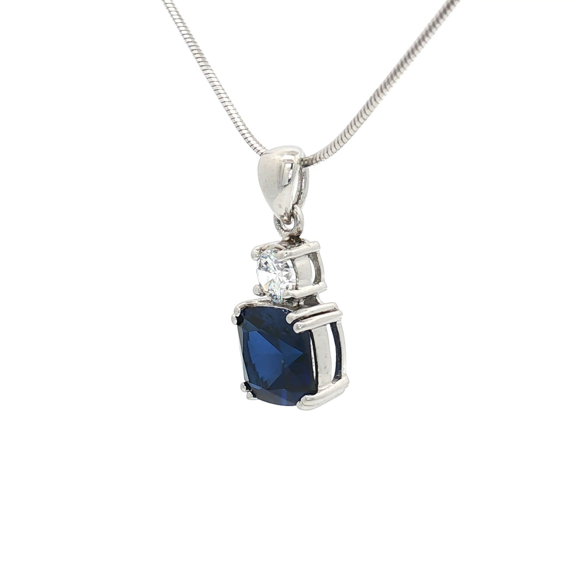 The Meghan Pendant with a Sapphire