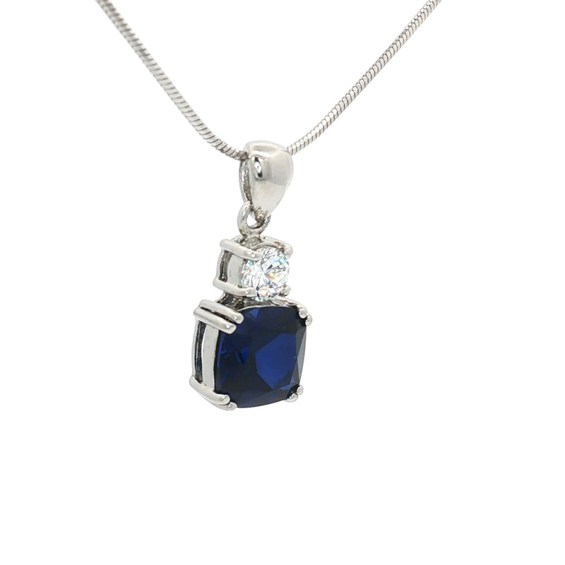 The Meghan Pendant with a Sapphire