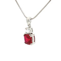 The Meghan Pendant with a Ruby